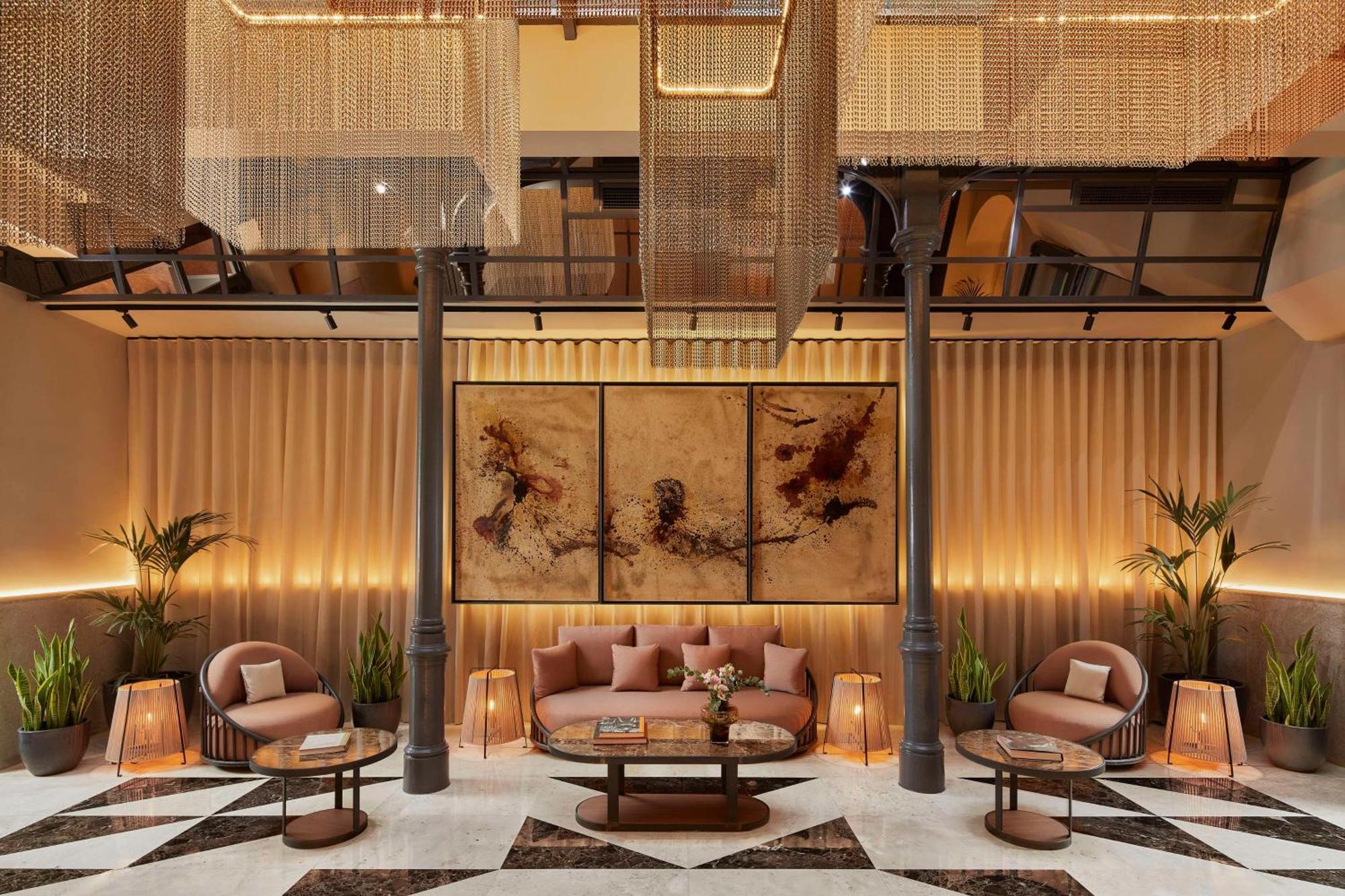 Nh Collection Madrid Palacio De Tepa Exterior foto The lobby of the hotel